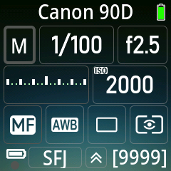 Remote Control page with a Canon CCAPI camera